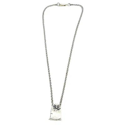 TG-JEWELLERY BY TAMARA GERVASIO WOMEN'S SILVER SKELETON GRAVE SPIGA CHAIN NECKLACE
