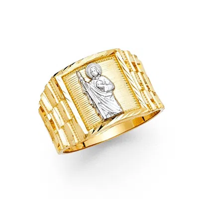TGDJ 14K YELLOW GOLD MEN'S RING