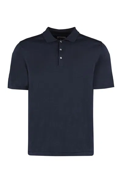 THE (ALPHABET) THE (ALPHABET) THE (KNIT) - COTTON KNIT POLO SHIRT