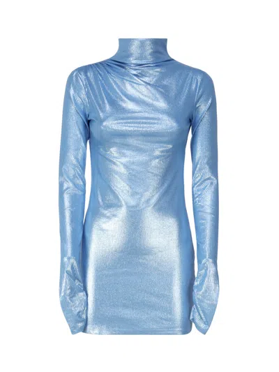 THE ANDAMANE HIGH NECK DRESS WITH NECKLINE