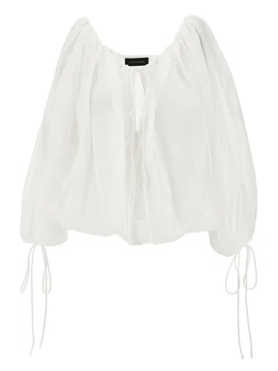 THE ANDAMANE WILMA PUFF-SLEEVE BLOUSE