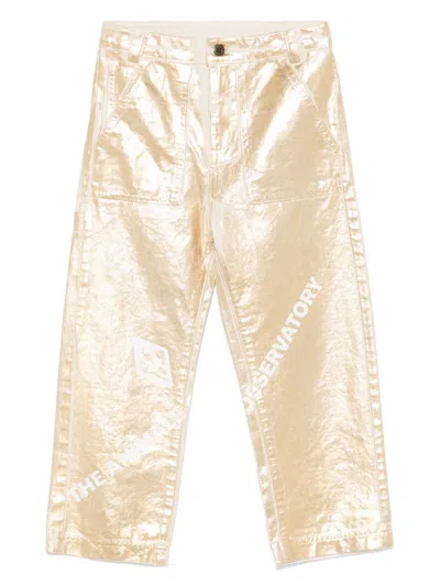 THE ANIMALS OBSERVATORY COATED-FINISH TROUSERS