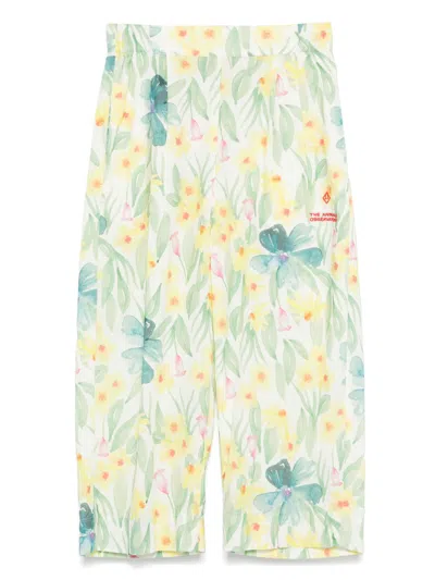 THE ANIMALS OBSERVATORY FLORAL-PRINT TROUSERS