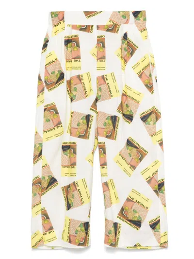 THE ANIMALS OBSERVATORY GRAPHIC-PRINT TROUSERS