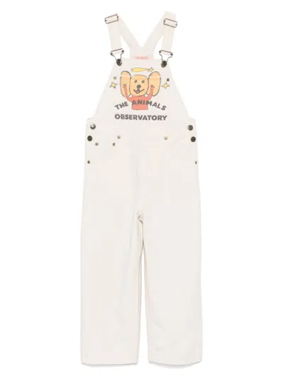 THE ANIMALS OBSERVATORY ILLUSTRATION-PRINT DUNGAREES