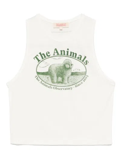 THE ANIMALS OBSERVATORY LOGO-PRINT TANK TOP