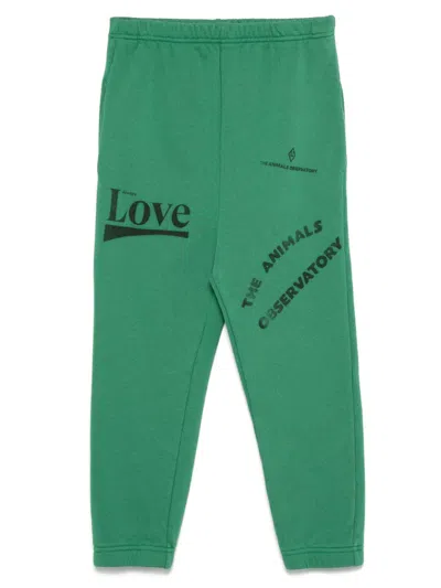 THE ANIMALS OBSERVATORY LOGO-PRINT TRACK PANTS