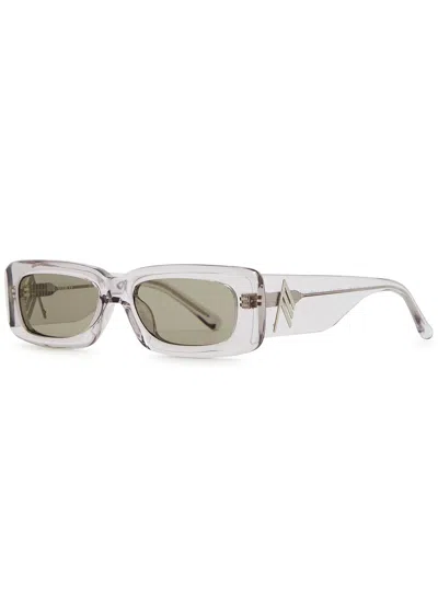 THE ATTICO X LINDA FARROW THE ATTICO X LINDA FARROW MINI MARFA RECTANGLE-FRAME SUNGLASSES