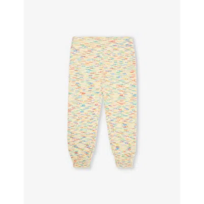 THE BONNIE MOB RAINBOW MERCURY SPACE DYE ORGANIC-COTTON KNITTED TROU