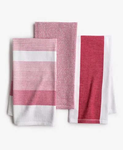 THE CELLAR 3 PACK COTTON KITCHEN TOWELS, EXCLUSIVELY AT MACY'S
