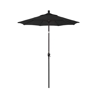 THE COMPANY STORE 6' ROUND OUTDOOR PATIO UMBRELLA, ALUMINUM WITH PUSH BUTTON TILT