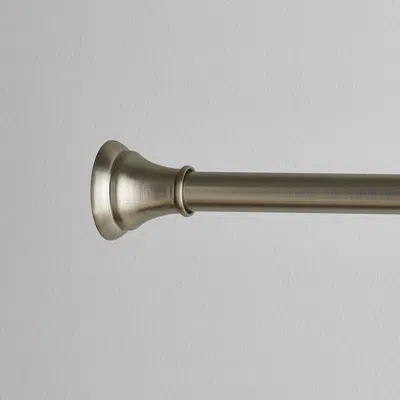 THE COMPANY STORE BROADWAY DECORATIVE METAL ADJUSTABLE SHOWER ROD