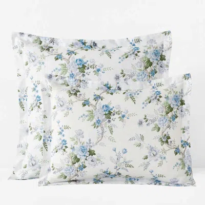 THE COMPANY STORE MANOR FLORAL PREMIUM SMOOTH SATEEN REVERSIBLE SHAM