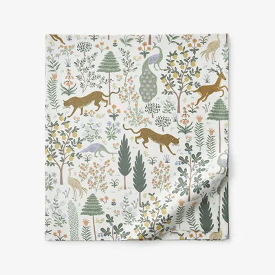 THE COMPANY STORE MENAGERIE CLASSIC SMOOTH SATEEN FLAT BED SHEET