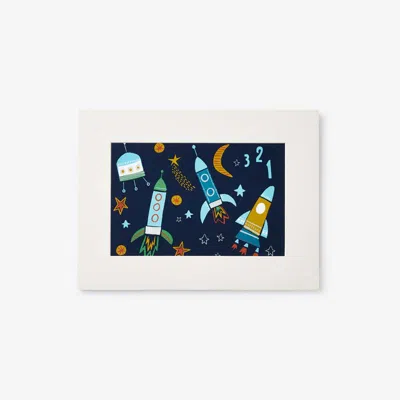 THE COMPANY STORE PLANETS & ROCKETS WALL ART
