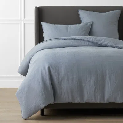 THE COMPANY STORE PREMIUM BREATHABLE WASHED LINEN SOLID DUVET COVER