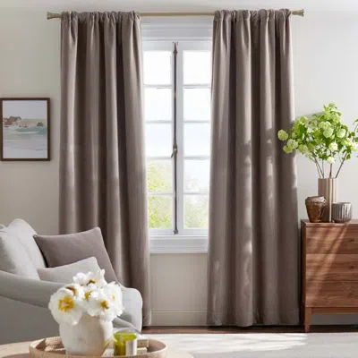 THE COMPANY STORE VELVET BLACKOUT WINDOW CURTAIN