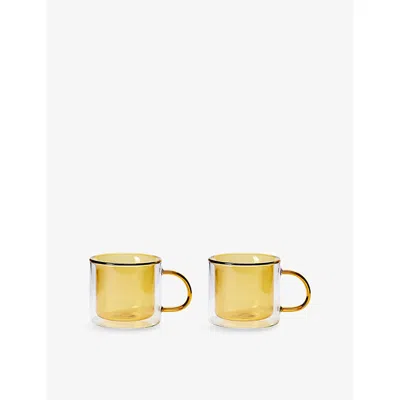 THE CONRAN SHOP OSLO SET-OF-TWO BOROSILICATE-GLASS MUGS