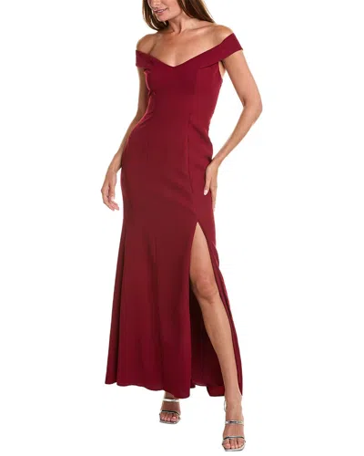 THE DESSY GROUP DESSY COLLECTION OFF-THE-SHOULDER GOWN