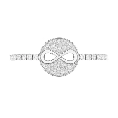 THE GALA WOMEN'S SILVER INFINITY GLOW BRACELET