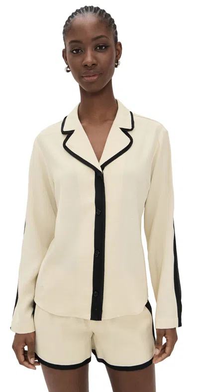 THE GARMENT RAFAELLE PJ SHIRT BANANA MILK