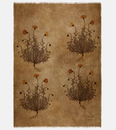 THE HOUSE OF LYRIA FIRMAMENTO FLORAL LINEN BLANKET