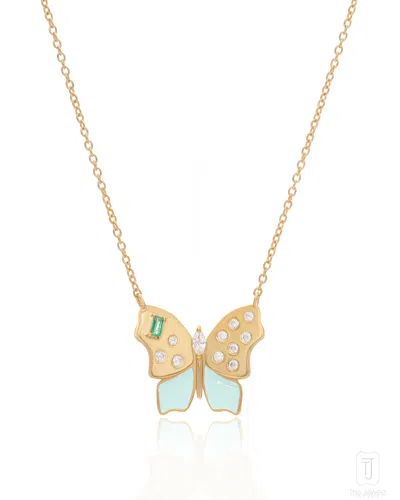 THE JEWELZ WOMEN'S GOLD ERAYA ZEST BUTTERFLY PENDANT
