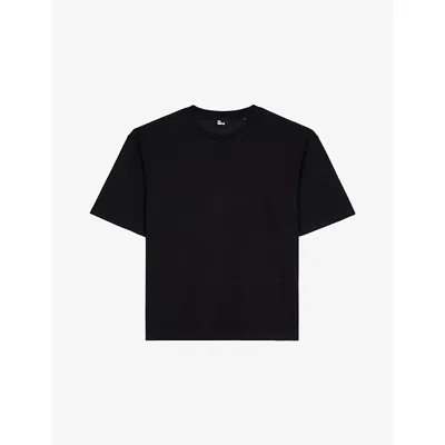 THE KOOPLES MENS NAVY CREWNECK REGULAR-FIT SHORT-SLEEVE COTTON T-SHIRT
