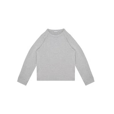 THE KOOZY WOMEN'S GREY AVARY SWEATSHIRT IN MELANGE