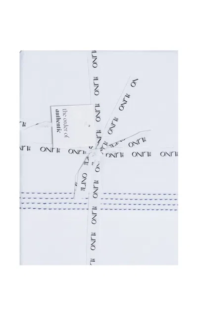 THE LINO ESSENTIAL EMBROIDERED COTTON KING TOP SHEET