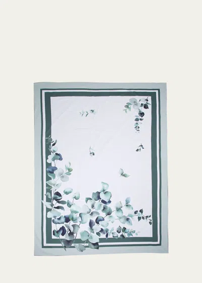 THE LINO EUCALYPTUS GREEN TABLECLOTH, 71" X 98"