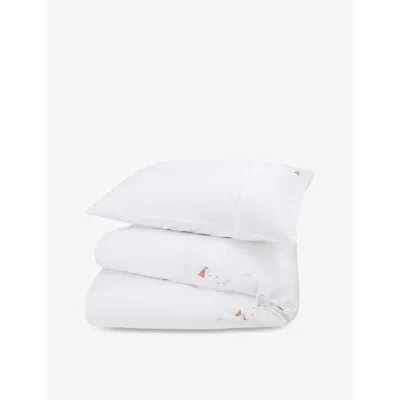 THE LITTLE WHITE COMPANY K ENCHANTED GARDEN FAIRY COTTON SINGLE DUVET COVER S