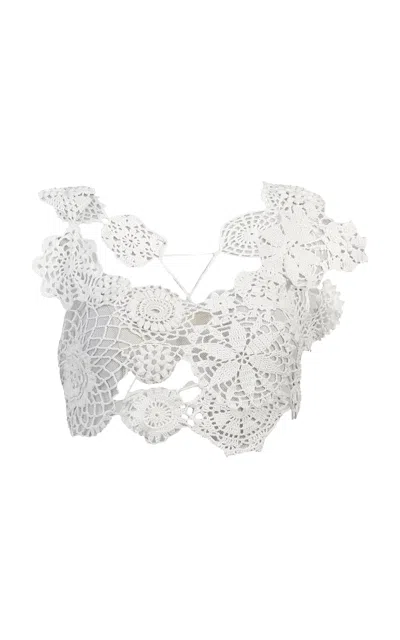 THE NEW ARRIVALS ILKYAZ OZEL THE NEW ARRIVALS ILKYAZ OZEL DEMETER CROPPED COTTON TOP