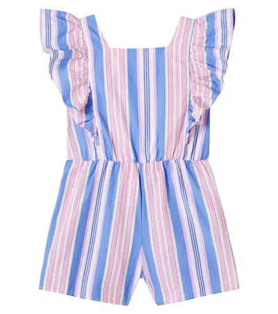 THE NEW SOCIETY CHARA STRIPED COTTON PLAYSUIT