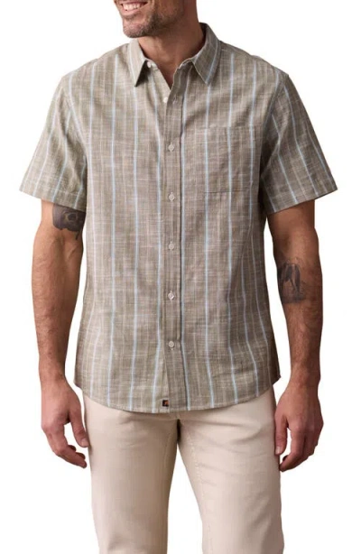 THE NORMAL BRAND THE NORMAL BRAND FRESHWATER SHORT SLEEVE BUTTON-UP SHIRT