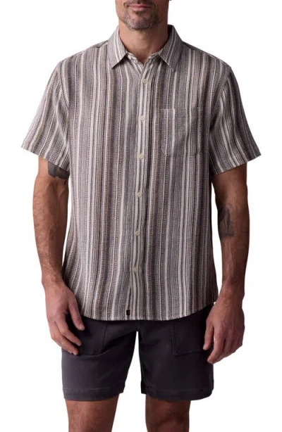 THE NORMAL BRAND THE NORMAL BRAND FRESHWATER SHORT SLEEVE BUTTON-UP SHIRT