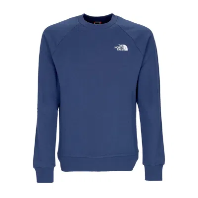 THE NORTH FACE MEN'S RAGLAN CREWNECK SWEATSHIRT REDBOX CREW SHADY BLUE