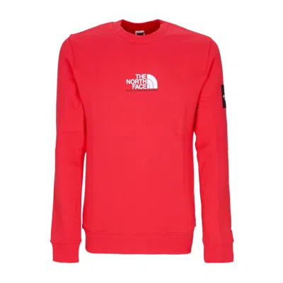 THE NORTH FACE SEASONAL FINE CREW HORIZON RED MEN'S CREWNECK SWEATSHIRT
