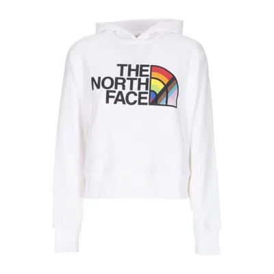 THE NORTH FACE WOMEN'S HOODIE PRIDE PULLOVER HOODIE WHITE