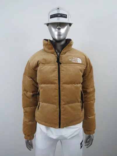 THE NORTH FACE WOMENS THE NORTH FACE 1992 92 REVERSIBLE NUPTSE 600-DOWN HOODED JACKET - ALMOND