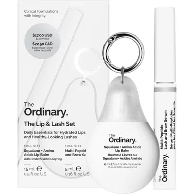 THE ORDINARY THE ORDINARY THE LIP & LASH SET $24 VALUE