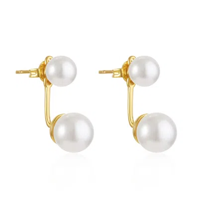 THE PERFECT HOOP WOMEN'S GOLD THE PERLA EAR JACKET