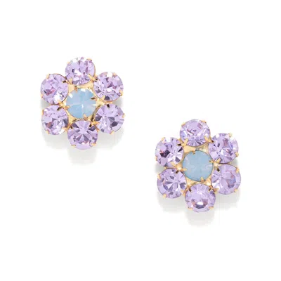 THE PINK REEF WOMEN'S THE PINK REEF HANDCRAFTED FLORAL GEM IN VIOLET