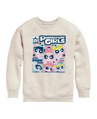 THE POWERPUFF GIRLS BIG GIRLS GRAPHIC CREW FLEECE SWEATSHIRT