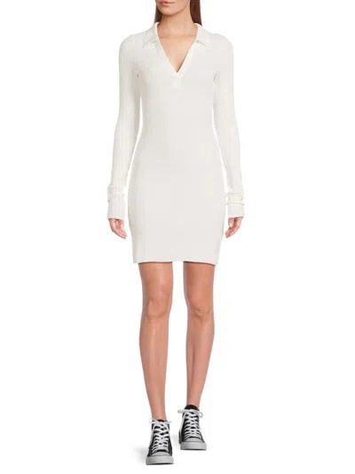 THE RANGE WOMEN'S JOHNNY COLLAR BODY-CON MINIDRESS