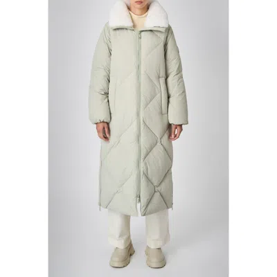 THE RECYCLED PLANET COMPANY THE RECYCLED PLANET COMPANY DIDA FAUX FUR TRIM WATER REPELLENT DOWN PUFFER COAT