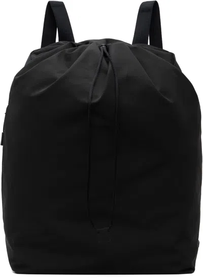 THE ROW BLACK DIMA DRAWSTRING SMALL BACKPACK