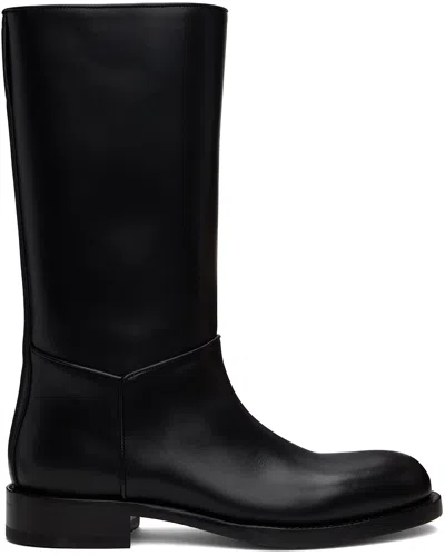 THE ROW BLACK NOBILIS RIDING BOOTS