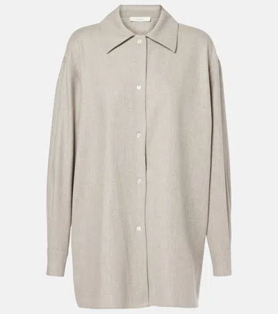 THE ROW KOMAKO WOOL AND CASHMERE SHIRT
