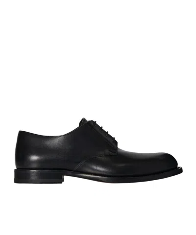 THE ROW NOVUS LEATHER DERBY SHOES